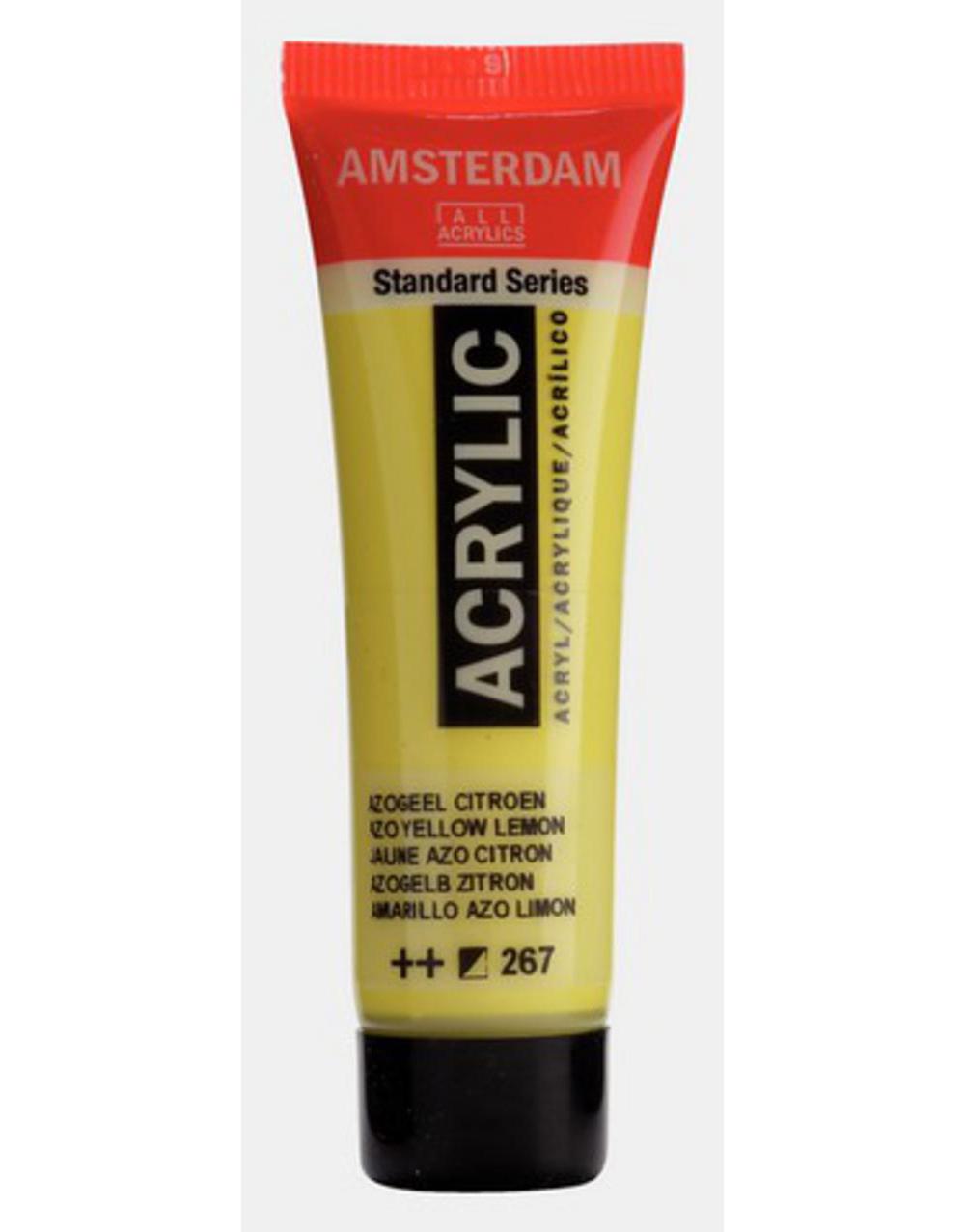 Amsterdam, Acrylic, Art & School, Paint, 20ml, 974510, Azo Lemon Yellow
